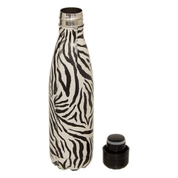 BOUTEILLE ISOTHERME WILD 0,5L. INOX ZEBRE