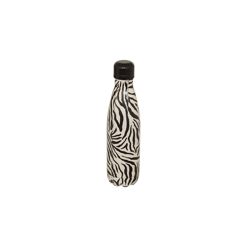 BOUTEILLE ISOTHERME WILD 0,5L. INOX ZEBRE