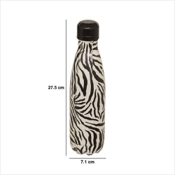 BOUTEILLE ISOTHERME WILD 0,5L. INOX ZEBRE