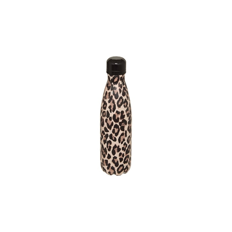 BOUTEILLE ISOTHERME WILD 0,5L. INOX LÉOPARD