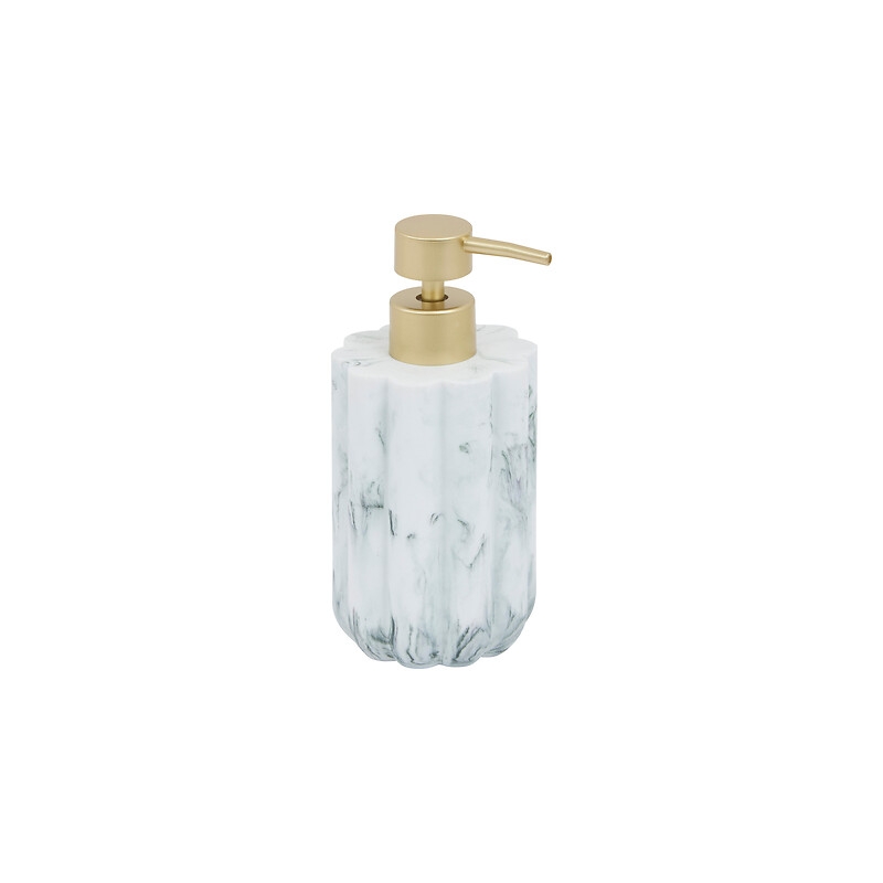 Distributeur de savon 230 ml Marby L. 7,8 x P. 7,8 x H. 17,6 cm blanc