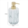 Distributeur de savon 230 ml Marby L. 7,8 x P. 7,8 x H. 17,6 cm blanc