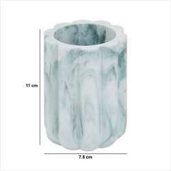 Pot à brosse à dents Marby D. 7,8 x H. 11 cm blanc
