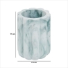 Pot à brosse à dents Marby D. 7,8 x H. 11 cm blanc