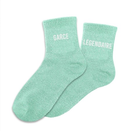 Chaussettes paillettes duo garce legendaire