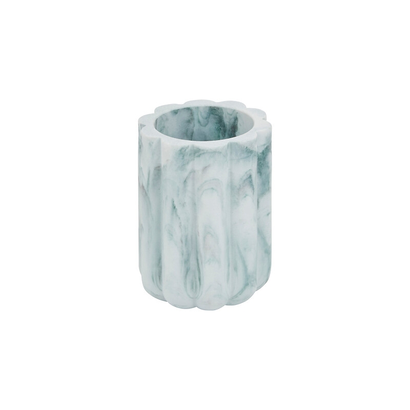 Pot à brosse à dents Marby D. 7,8 x H. 11 cm blanc