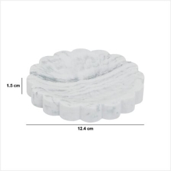 Porte savon Marby D. 12,4 x H. 1,5 cm blanc