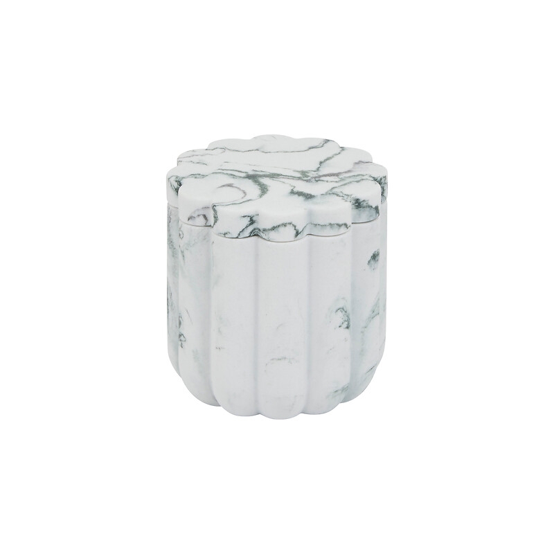 Pot à cotons Marby D. 9,1 x H. 9,6 cm blanc