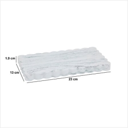 Plateau Marby L. 23 x P. 13 x H. 1,9 cm blanc