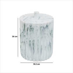 Poubelle 5 l. Marby D. 19,2 x H. 26 cm blanc