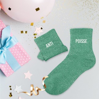 Chaussettes paillettes duo anti poisse