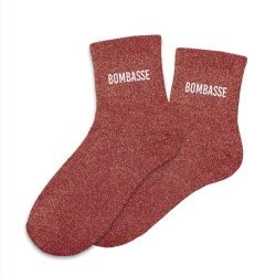 Chaussettes Paillettes Bombasse chocolat