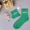 Chaussettes Paillettes Guerriere vert