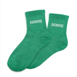 Chaussettes Paillettes Guerriere vert