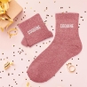 Chaussettes Paillettes Coquine rose