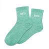 Chaussettes Paillettes Queen bleu turquoise