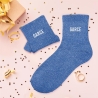 Chaussettes Paillettes Garce bleu
