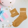 Chaussettes Paillettes Duo Reine Des Gaffes moutarde