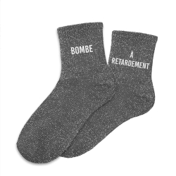 Chaussettes Paillettes Duo Bombe A Retardement gris