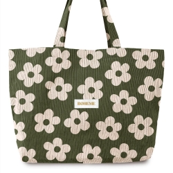 Sac Cabas Velours Cotele...