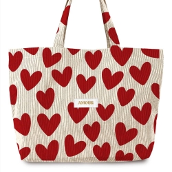 Sac Cabas Velours Cotele...