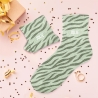 Chaussettes Paillettes Jolie zebre vert