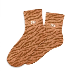 Chaussettes Paillettes Chic zèbre