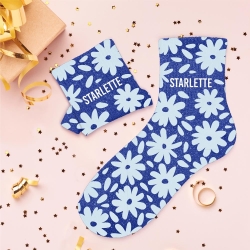 Chaussettes Paillettes Starlette bleu