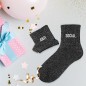 Chaussettes paillettes duo anti social