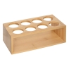 Rack 8 pots à épices verre support bambou