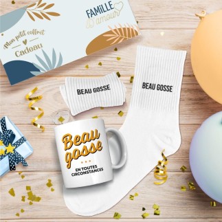 Coffret mug chaussettes beau gosse