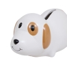 Tirelire chien Scott long 15 cm céramique