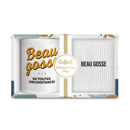 Coffret mug chaussettes beau gosse