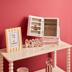 ARMOIRE BIJOUX BOIS CHERI H22 BLANC