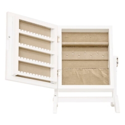 ARMOIRE BIJOUX BOIS CHERI H22 BLANC