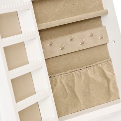 ARMOIRE BIJOUX BOIS CHERI H22 BLANC