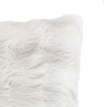 Coussin fourrure 3D ZEPHY 45 x 45 cm polyester blanc
