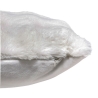 Coussin fourrure 3D ZEPHY 45 x 45 cm polyester blanc