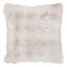 Coussin fourrure 3D ZEPHY 45 x 45 cm polyester blanc