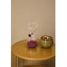 Sablier Belli haut 20 cm verre violet avec charm