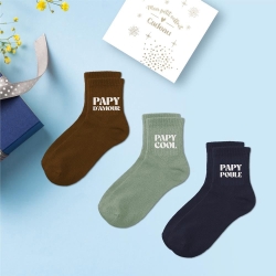 Coffret Trio Chaussettes Papy D'amour