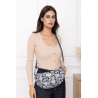 Sac banane demi-lune coton bleu marine