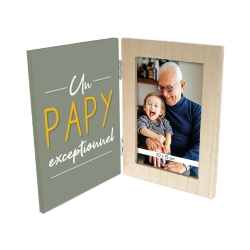 Cadre photo double "un papy...