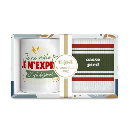 Coffret mug chaussettes casse pied