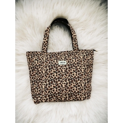 Sac cabas coton AMOUR léopard