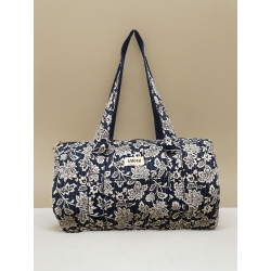 Sac polochon coton AMOUR bleu marine