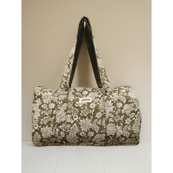 Sac polochon coton AMOUR vert