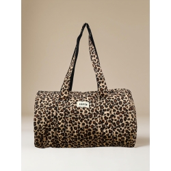 Sac polochon coton AMOUR léopard