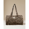 Sac polochon coton AMOUR léopard