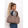Sac polochon coton AMOUR léopard